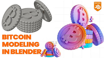 Modeling Bitcoin in Blender || Blender Tutorial