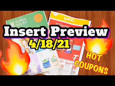 🔥 Sunday’s Coupons 4/18/21 INSERT PREVIEW COUPON INSERTS PREVIEW