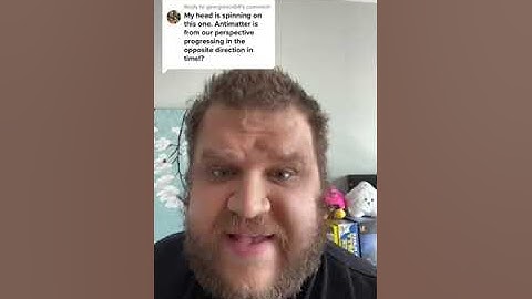 is antimatter moving backwards in time