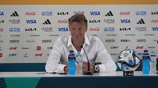 Conférence de presse de Kadidiatou Diani et Hervé Renard après France-Colombie - 2 août 2023