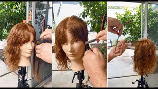 Perfect face framing layers for long hair | Layered Haircut Tutorial with Razor