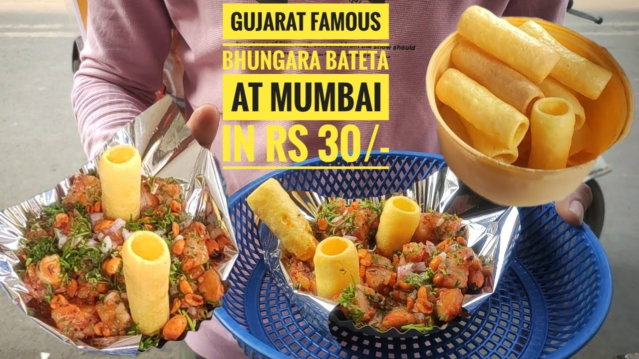 Gujarat Special Bhungara bateta at Kandivali in 30/- Rs | K. K. Fast Food | Indian street food