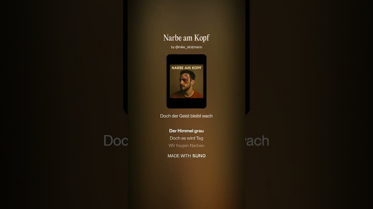 Narbe am Kopf