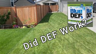 Results from DEF and Dawn dish soap