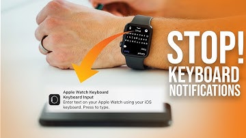 How to Turn Off Apple Watch Keyboard Notifications (simple)