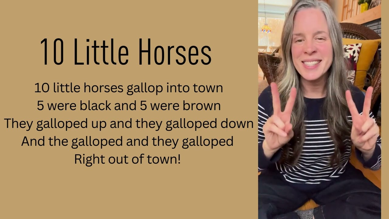 10 Little Horses | A Fingerplay for Children