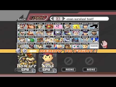 Super Smash Bros. Brawl - Battle #162: Bowser vs Ness