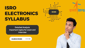 ISRO electronics syllabus| Important topics for exam | Important topic for Interview #isroexam #isro