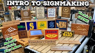 Sign Making 101 Tips for Wood Signs: Material, Finish, and Bit Selection