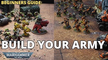How To Write Your 1st ARMY LIST! Warhammer 40k