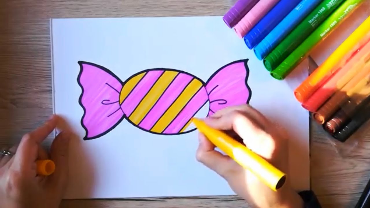 17 Cotton Candy Drawing Ideas - How To Draw Cotton Candy - DIYnCrafty