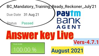 paytm bc_mandatory_training_ready_reckoner_july 21,Paytm Bc Agent Exam,Paytm bc Training answer key screenshot 5