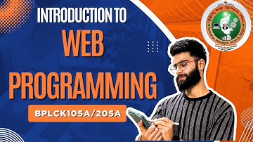 Introduction To Web Programming Vtu Important Questions | BPLCK105A/205A