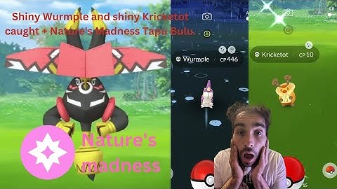bug out event (shiny wurmple and shiny kricketot +nature