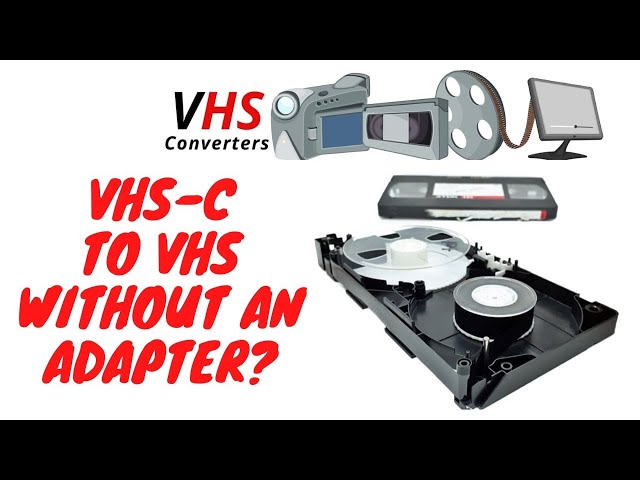 VHS-C To VHS Cassette Video Tape Player Recorder Adapter Camcoder Converter