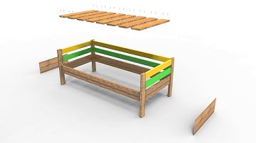 Animation of assembly furniture in Keyshot