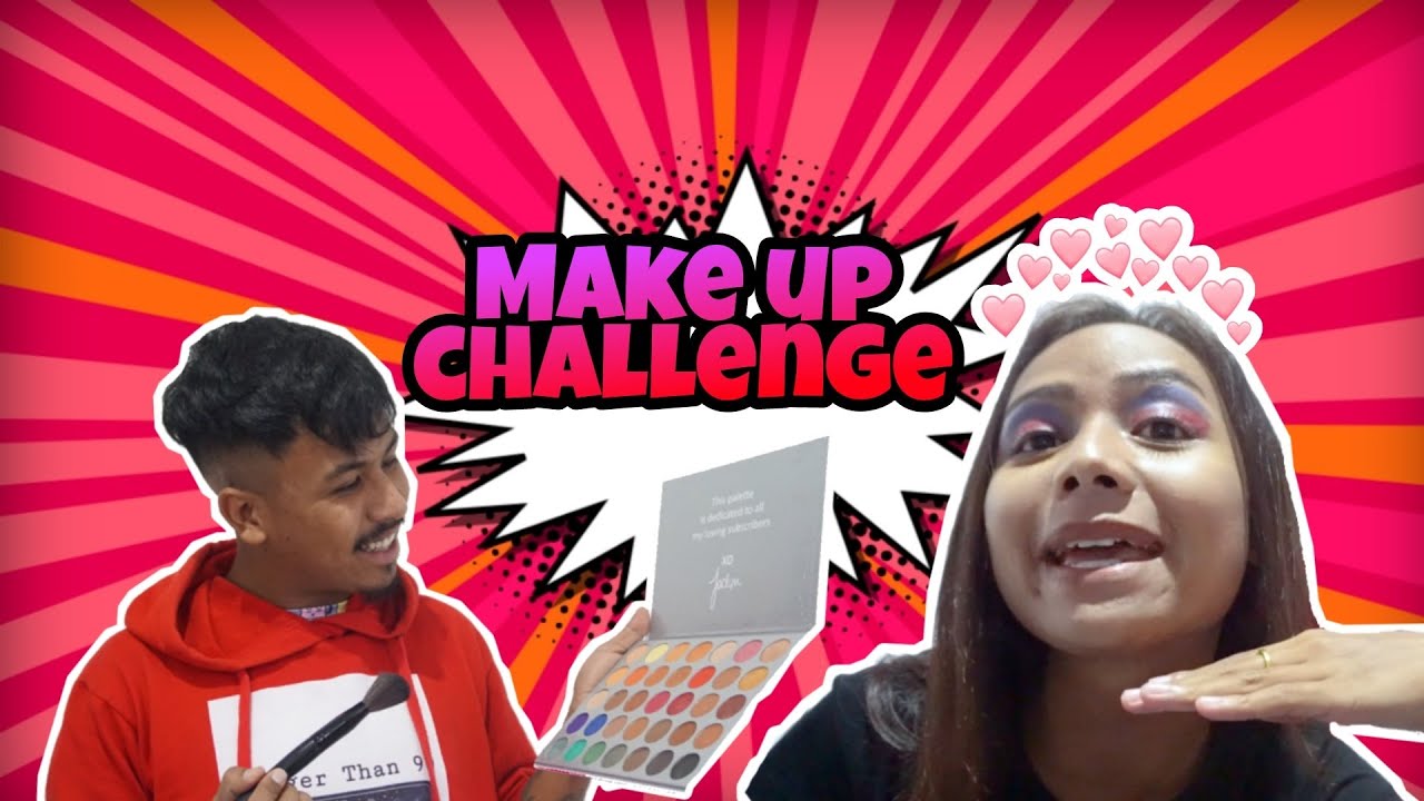 Welcome to Our First VIDEO!! |MakeUp Challenge| EWOD&MYNNU