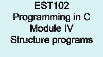 Structure program | Module 4 Part 1b | KTU EST 102 Programming in C