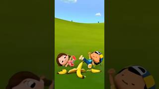 Niloya Ve Mete Muza Basıp Düşüyorlar