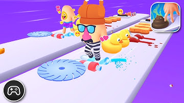 Crushy Fingers - Gameplay Walkthrough Part 40 - Racing Game Levels 205-208 (iOS, Android)