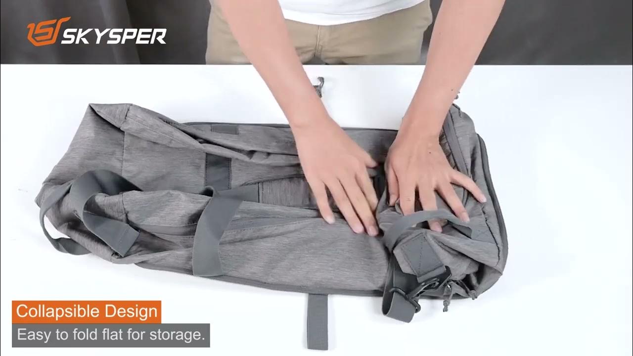 how to fold up a duffle bag? YouTube