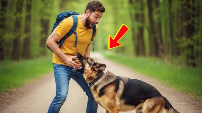 Desperate German Shepherd Mother Begs Tourist for Help — What He Finds  Breaks His Heart