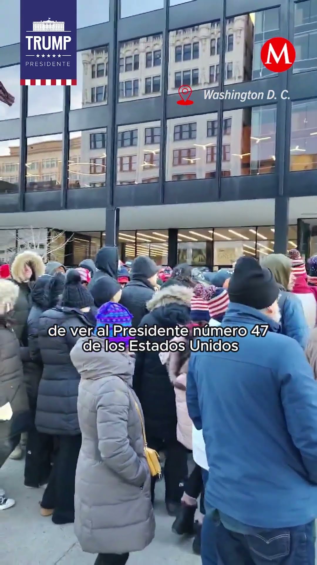 ¡MILES hacen fila solo para ver a Trump como presidente de EU!