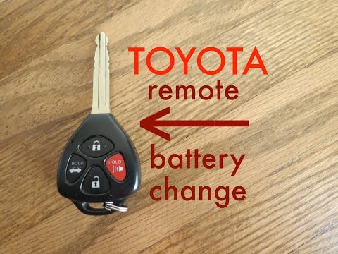 How to ● Toyota Key Fob Remote Keyless Battery Change/Replace