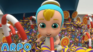 The Great Baby Candy CHASE!!! | Baby Daniel and ARPO The Robot | Funny Cartoons for Babies