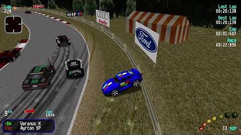 Re-Volt Custom Track Motor Sports Land by Saffron, 16 Cars 4 Laps & Pickups!