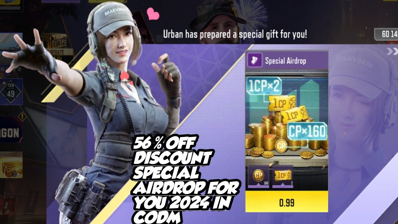 *NEW* 2024 56% OFF DISCOUNT SPECIAL AIRDROP FOR YOU IN CODM.#codm # ...