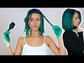 DYEING MY HAIR EMERALD GREEN