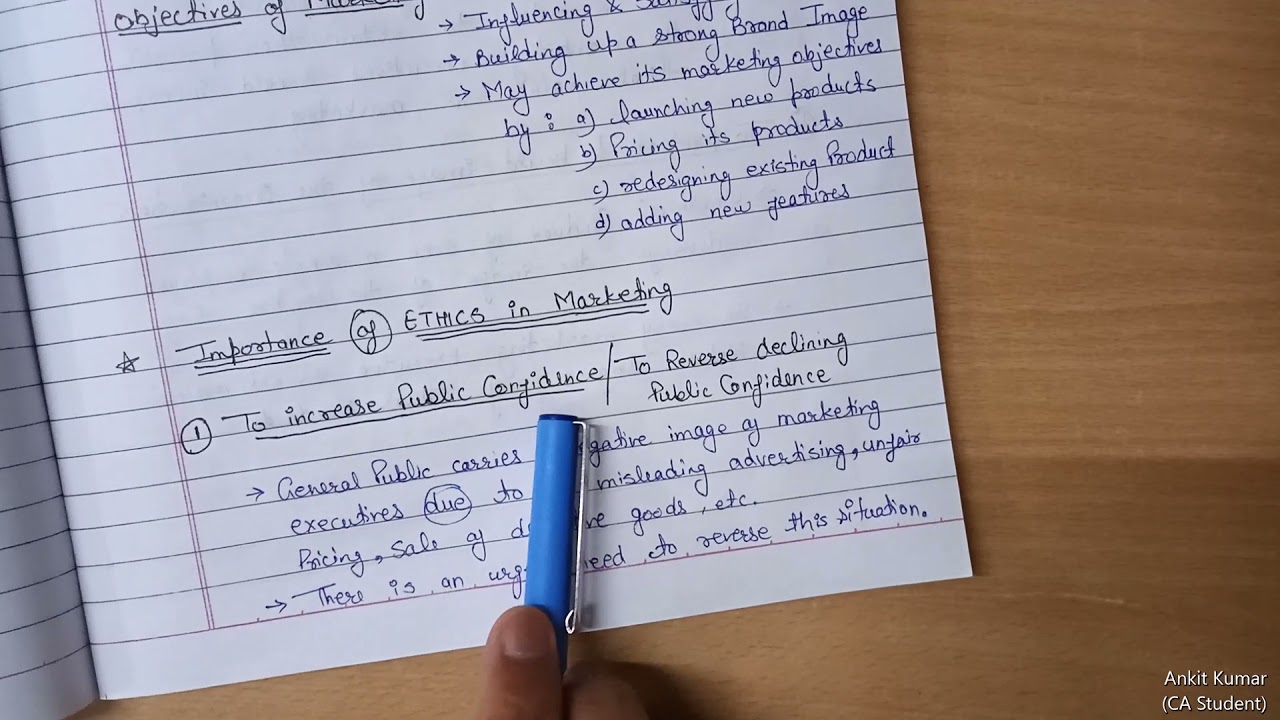 Ethics Ch 05(p1) - Ethics in Marketing and Consumer protection | Revision video for CA IPCC students