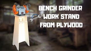 Simple Plywood Bench Grinder Stand #AEGpowertools #Evolutionr185ccsx+