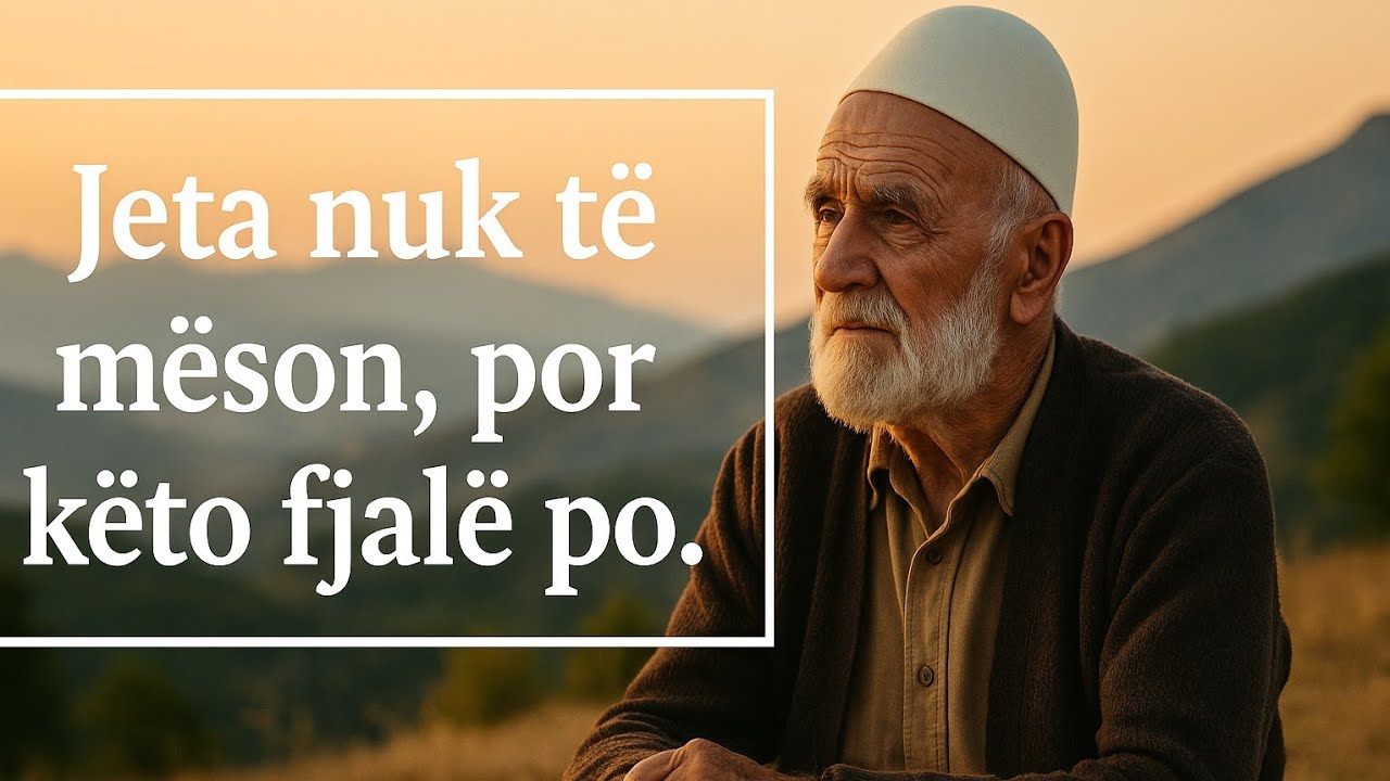 Jeta nuk të mëson, por këto fjalë po.”