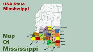 American State Mississippi Map | USA State Mississippi Map