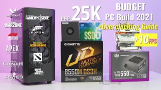 VLOG: 25K BUDGET PC Build 2021 1080p Gaming w/ Ryzen 3 4350G, Overclocking Guide + Tested n 11 Games