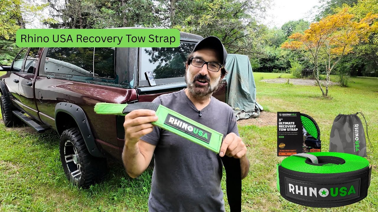 Rhino USA Recovery Tow Strap Review – 31,518lb Beast for Trucks & Off-Road