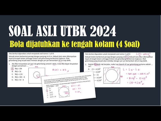 Review Bocoran Soal ASLI UTBK 2024 - Batu di lempar ke tengah kolam class=