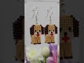 beaded dog #shorts #handmadejewelry #beading #cuteearrings #jewelrymaking #asmr #popart #shortsfeed