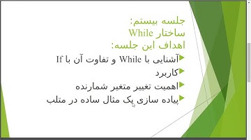 آموزش مقدماتی متلب: جلسه بیستم ساختار while