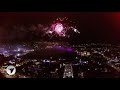 Edinburgh&#39;s New Year Hogmanay Fireworks 2015 - Amazing Aerial View