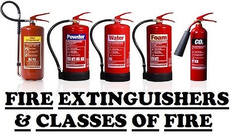 Fire Extinguishers & Classification of Fire