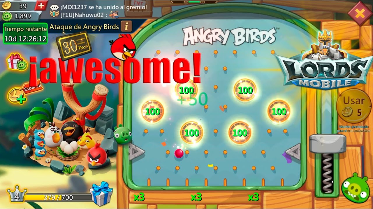 GASTO 400 coins y GANO +5000 monedas porcinos | ANGRY BIRDS