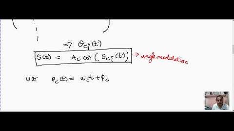 Angle modulation lecture 1