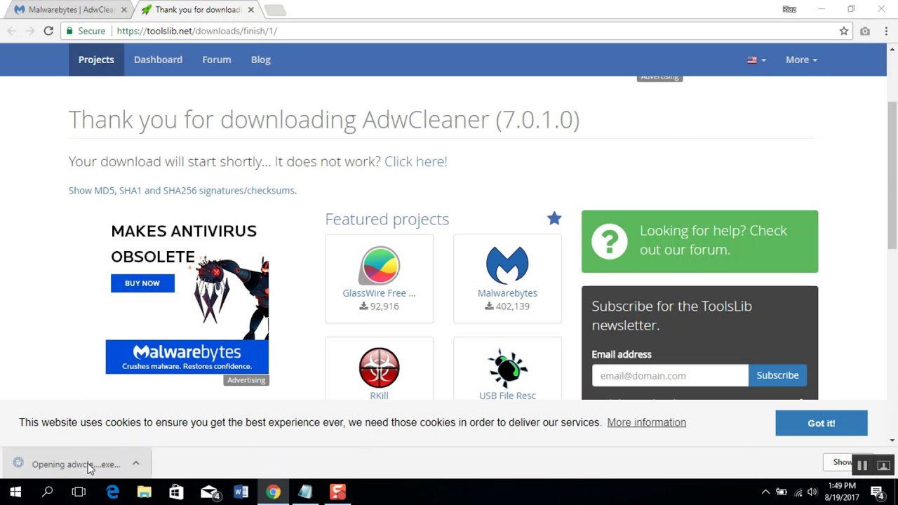 adwcleaner free New 2022 Malwarebytes Adwcleaner Free Tools