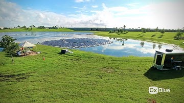 Floating Solar - Orlando International Airport - Installation time-lapse