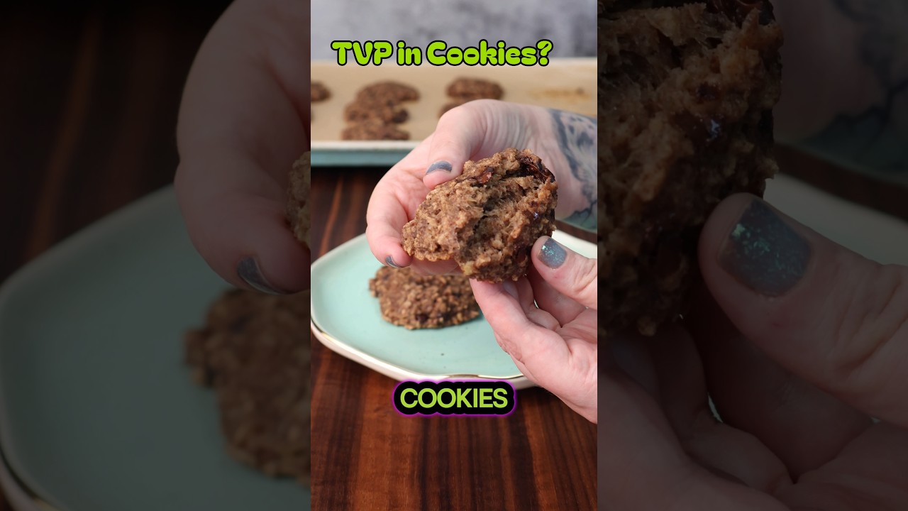 עוגיות TVP בננה טבעוניות