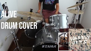 Warbly Jets - Alive (Drum Cover) Resimi