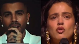 Así Reaccionó Rauw Alejandro a las indirectas de Rosalía durante los Latin Grammy